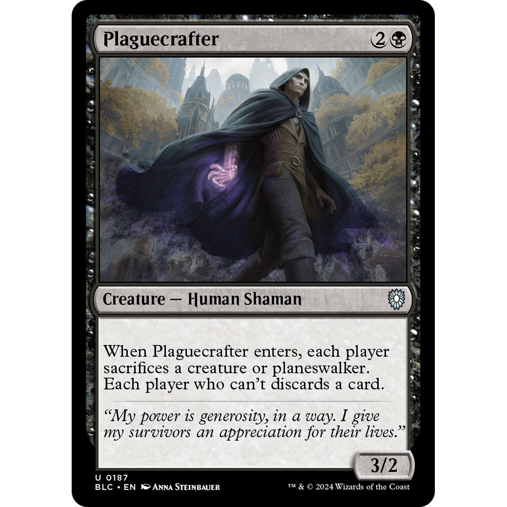 Plaguecrafter (BLC-187) - Bloomburrow Commander