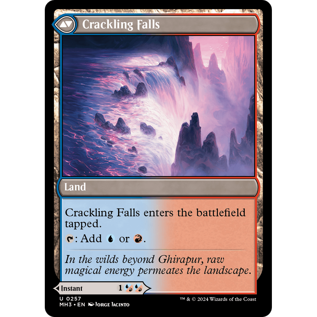 Rush of Inspiration // Crackling Falls (MH3-257) - Modern Horizons 3