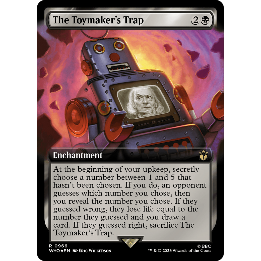 The Toymaker's Trap (Extended Art) (Surge Foil) (WHO-966) - Doctor Who: (Extended Art) Foil
