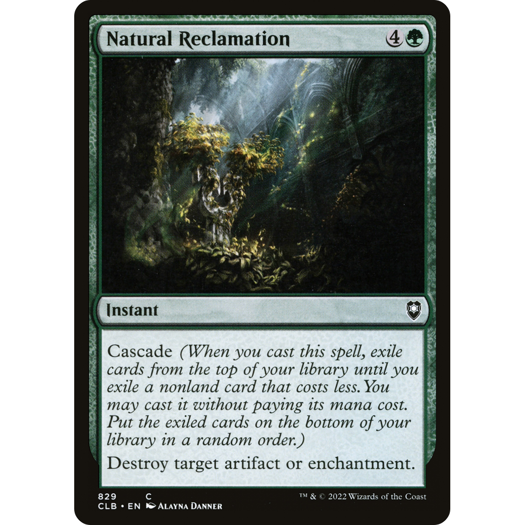 Natural Reclamation (CLB-829) - Commander Legends: Battle for Baldur's Gate