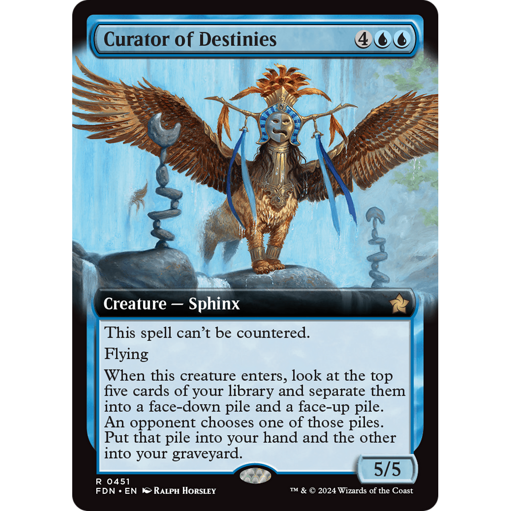 Curator of Destinies (FDN-451) - Foundations: (Extended Art) Foil