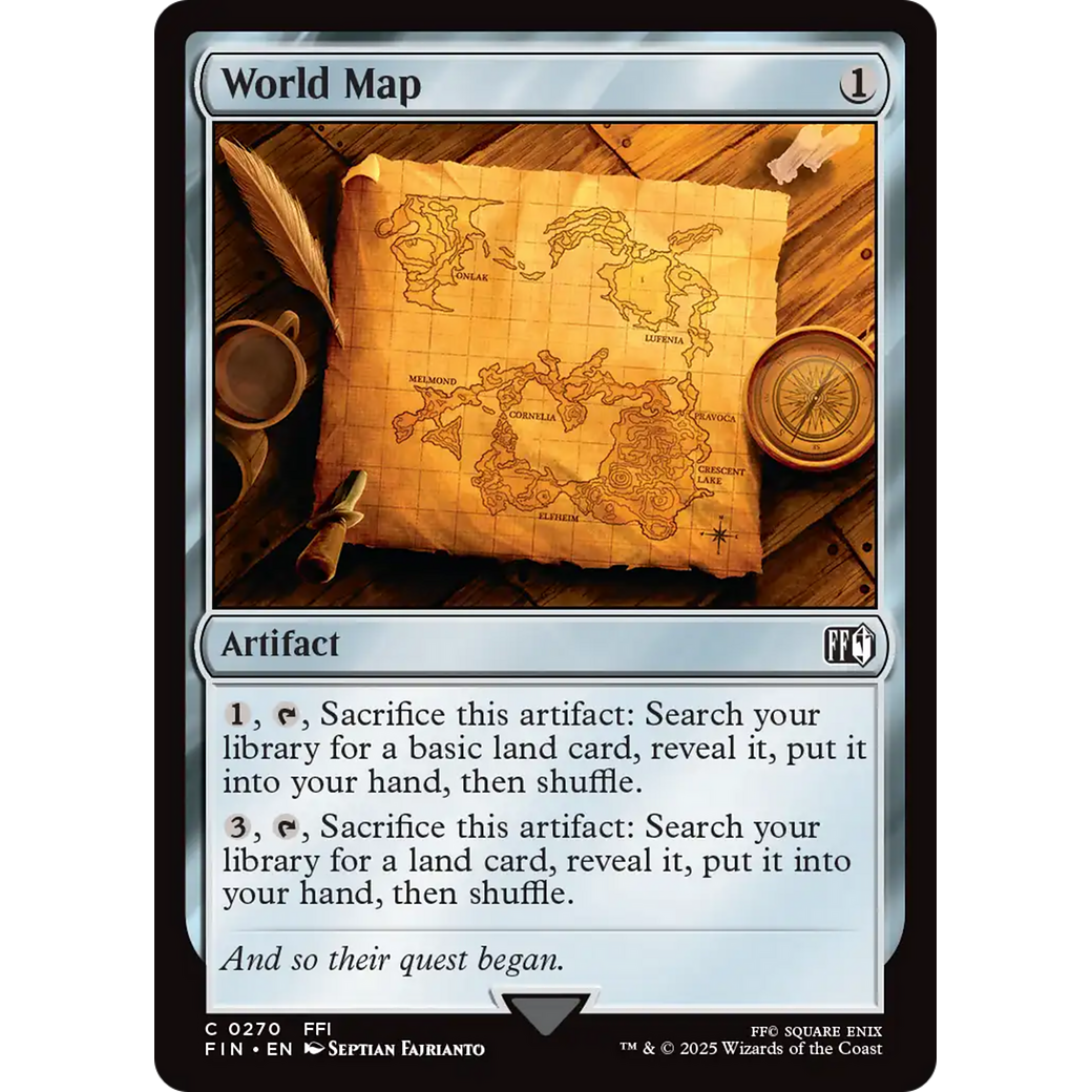 World Map (FIN-270) - FINAL FANTASY Foil