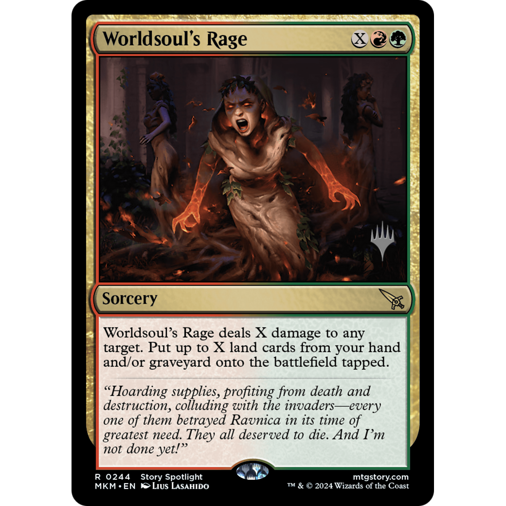 Worldsoul's Rage (PPMKM-244P) - Murders at Karlov Manor Promos Foil