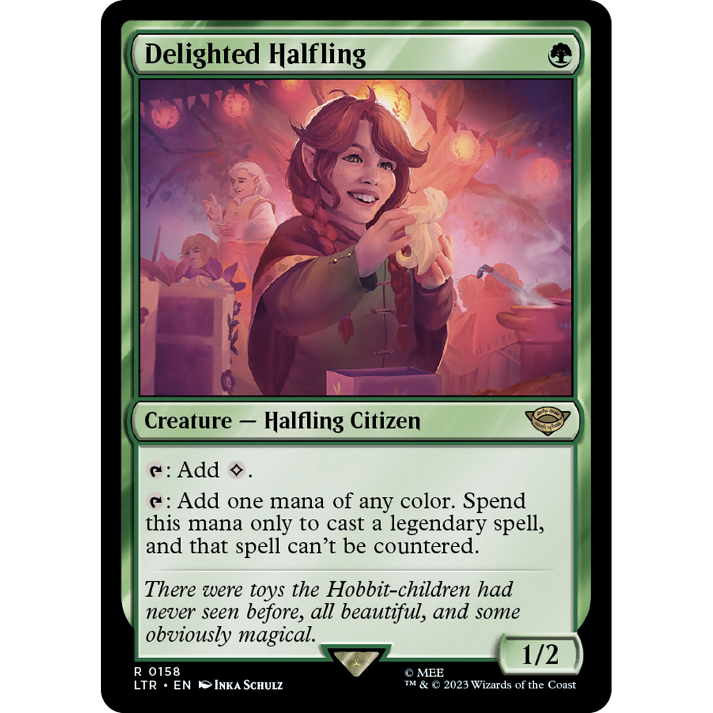 Delighted Halfling (LTR-158) - The Lord of the Rings: Tales of Middle-earth Foil