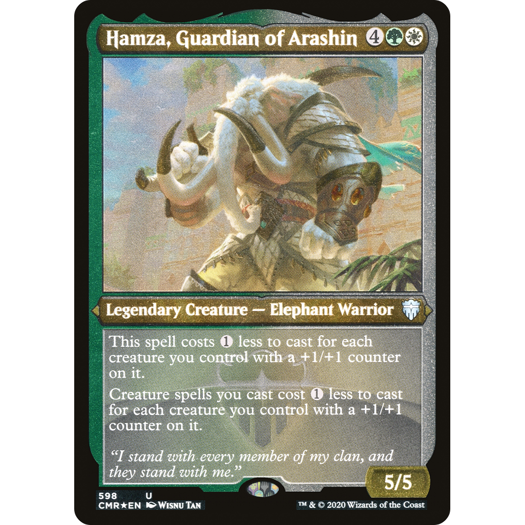 Hamza, Guardian of Arashin (Foil Etched) (CMR-598) - Commander Legends Foil