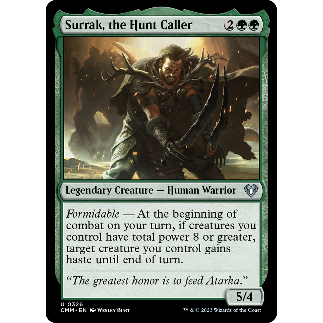 Surrak, the Hunt Caller (CMM-326) - Commander Masters Foil