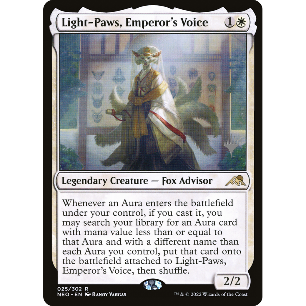 Light-Paws, Emperor's Voice (PPNEO-25P) - Kamigawa: Neon Dynasty Promos Foil