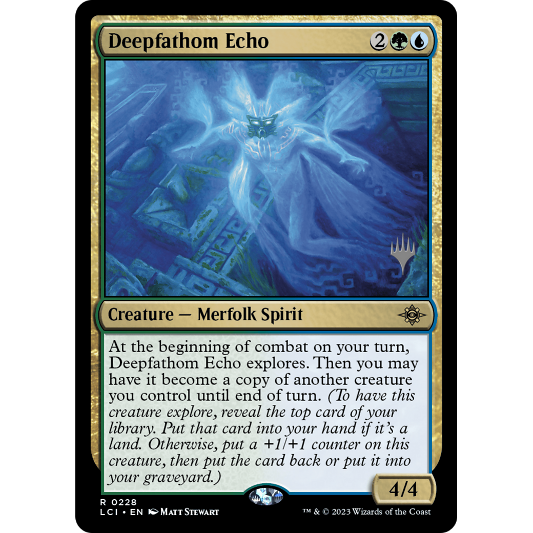 Deepfathom Echo (PPLCI-228P) - The Lost Caverns of Ixalan Promos Foil