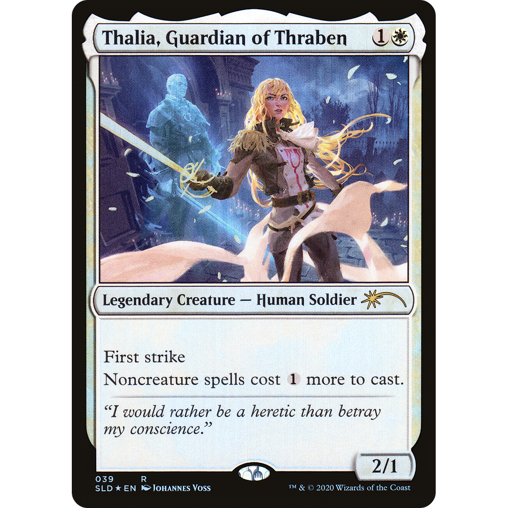 Thalia, Guardian of Thraben (039) (SLD-039) - Secret Lair Drop Foil
