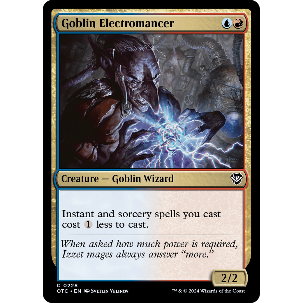 Goblin Electromancer (OTC-228) - Outlaws of Thunder Junction Commander