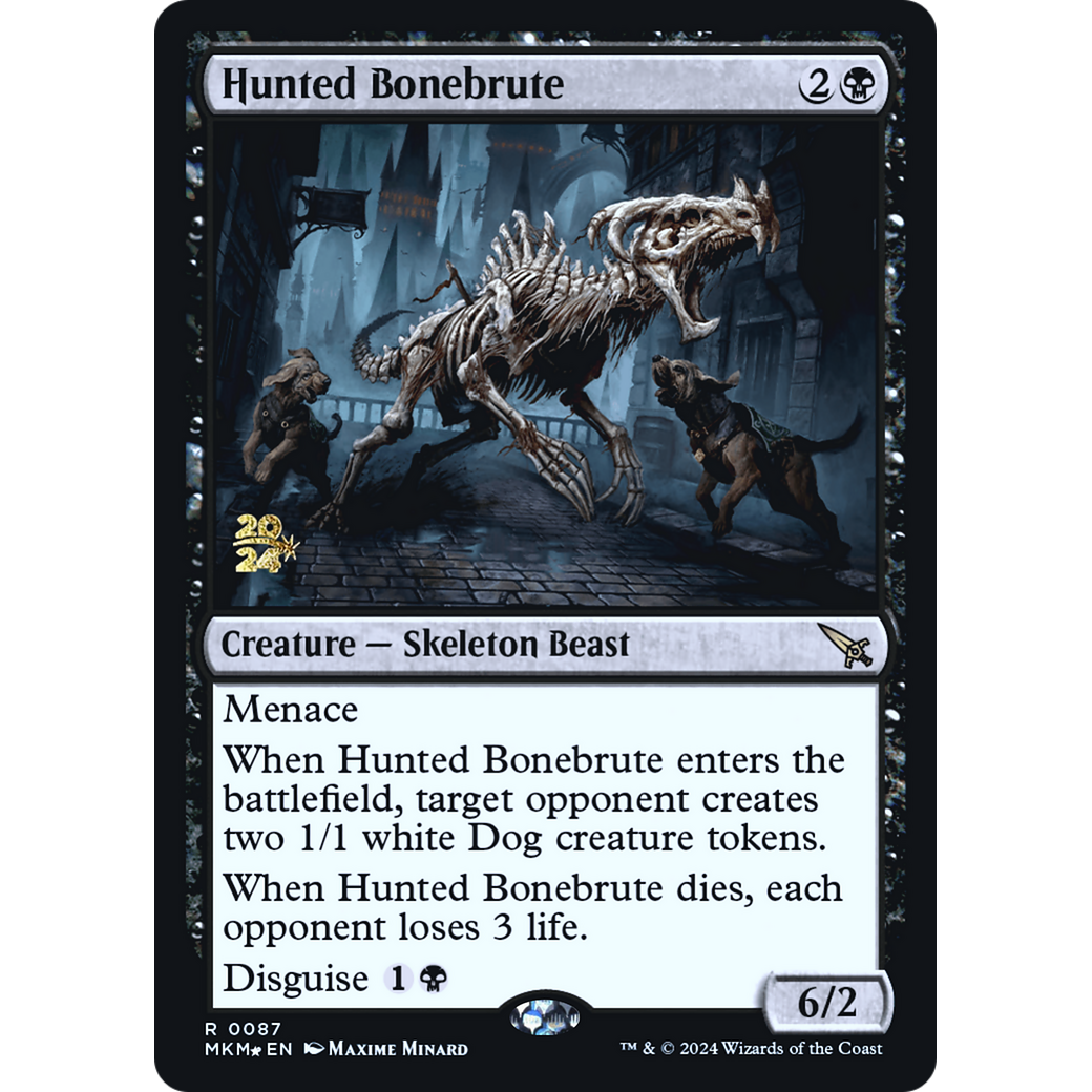 Hunted Bonebrute (PRE-87S) - Murders at Karlov Manor Promos Foil