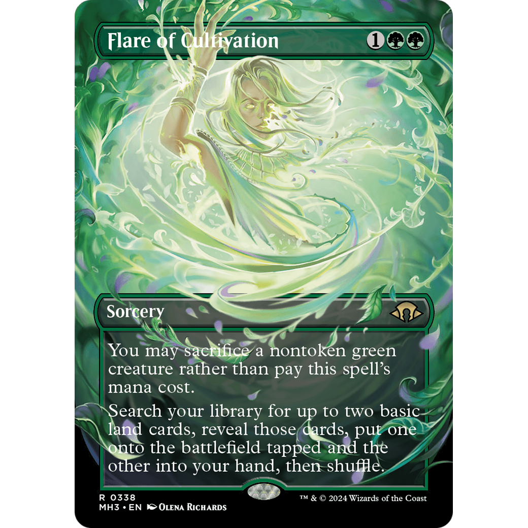 Flare of Cultivation (MH3-338) - Modern Horizons 3 (Borderless) Foil