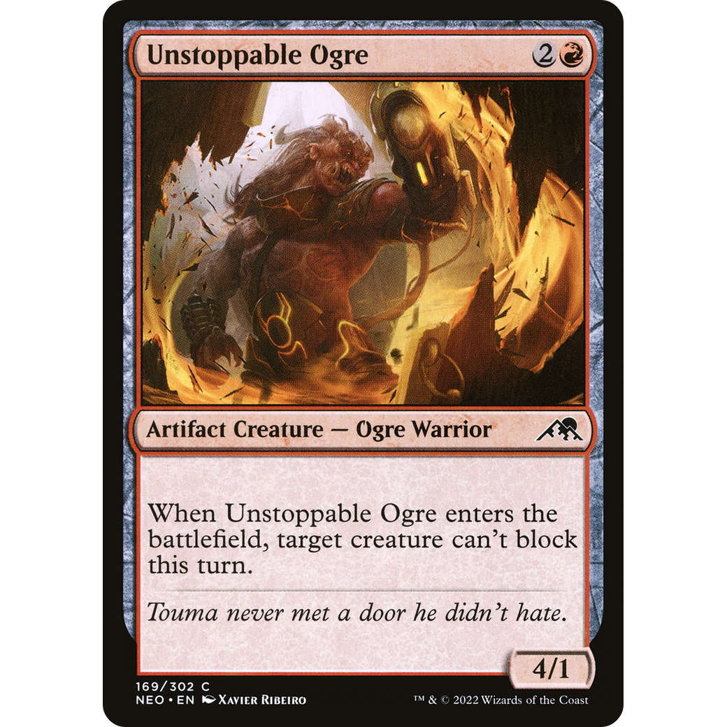 Unstoppable Ogre (NEO-169) - Kamigawa: Neon Dynasty Foil