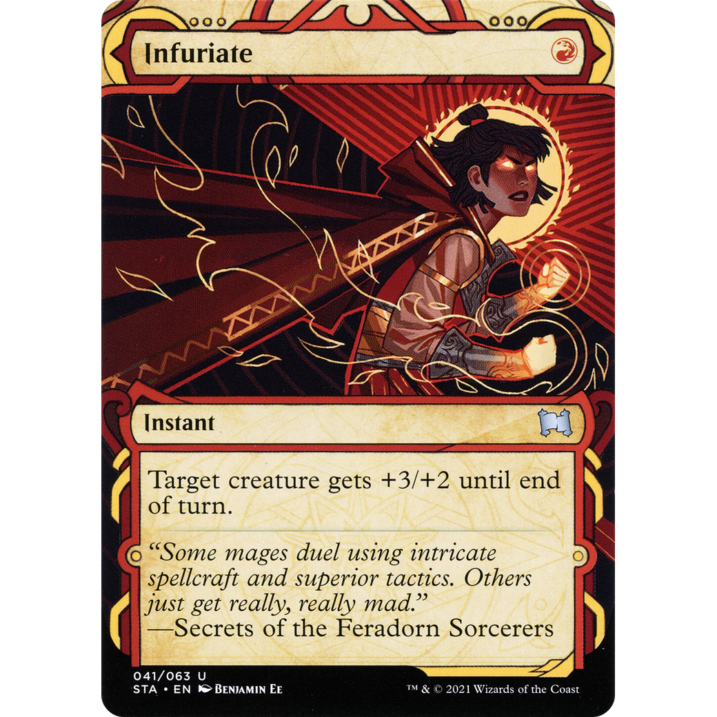 Infuriate (STA-041) - Strixhaven Mystical Archive: (Showcase) (Borderless)