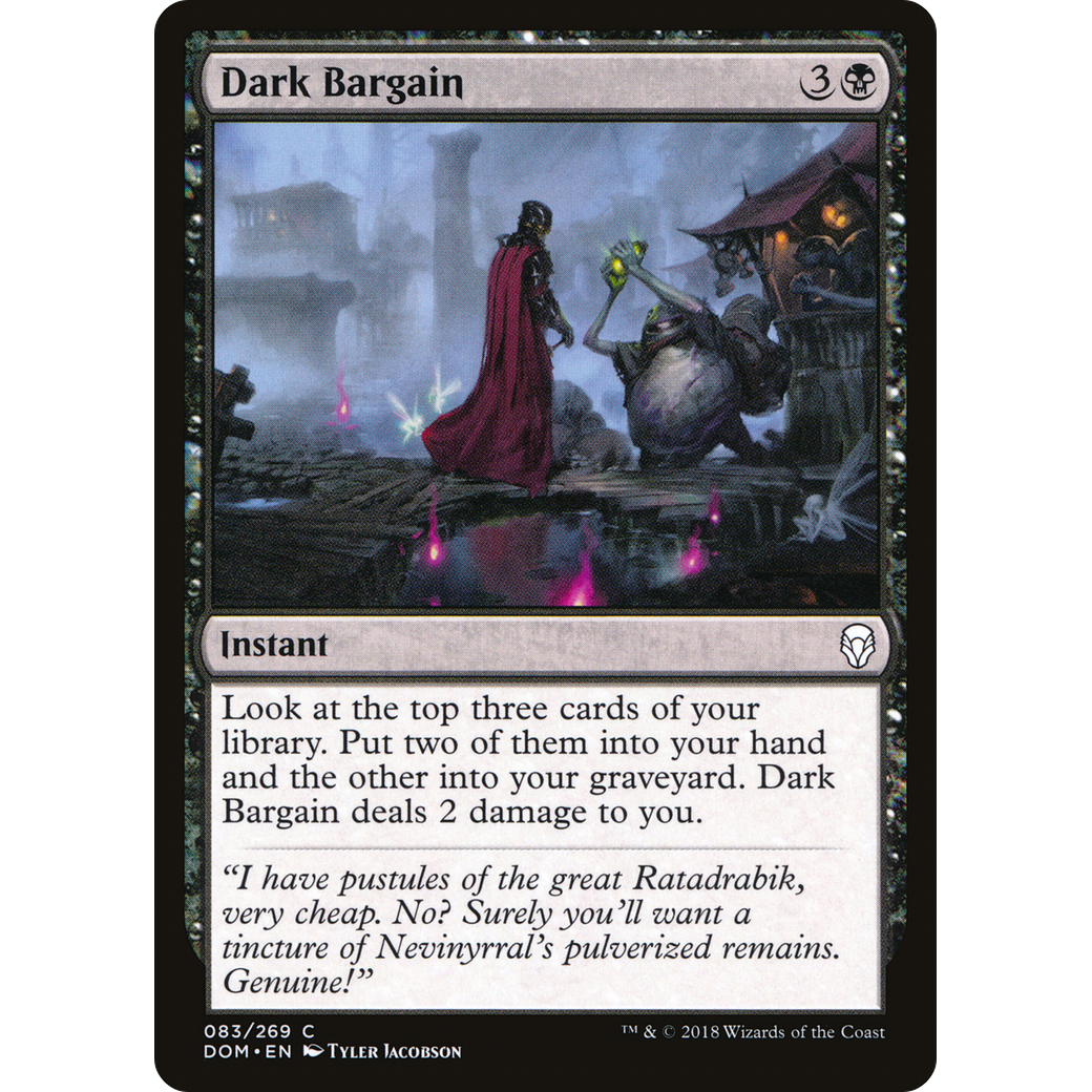 Dark Bargain (DOM-083) - Dominaria Foil