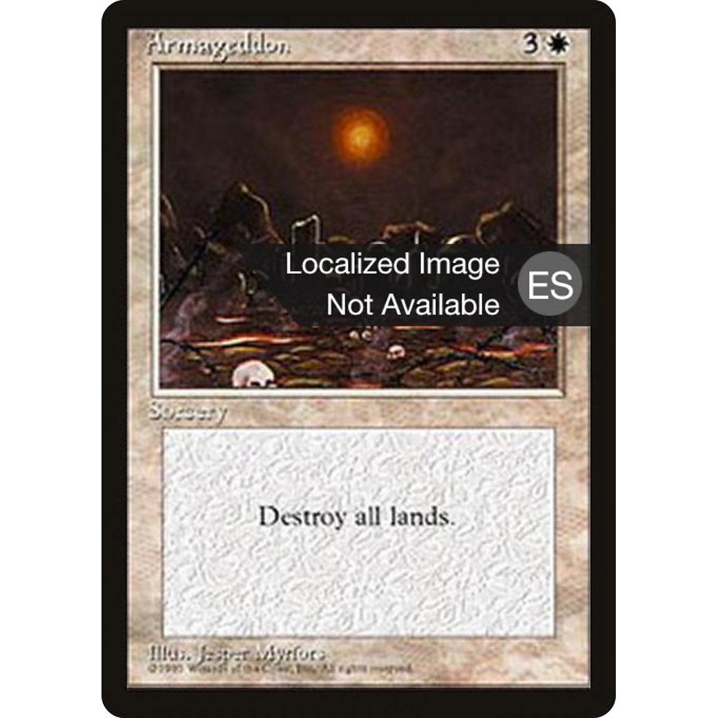 Armageddon (4BB-255) - Fourth Edition Foreign Black Border