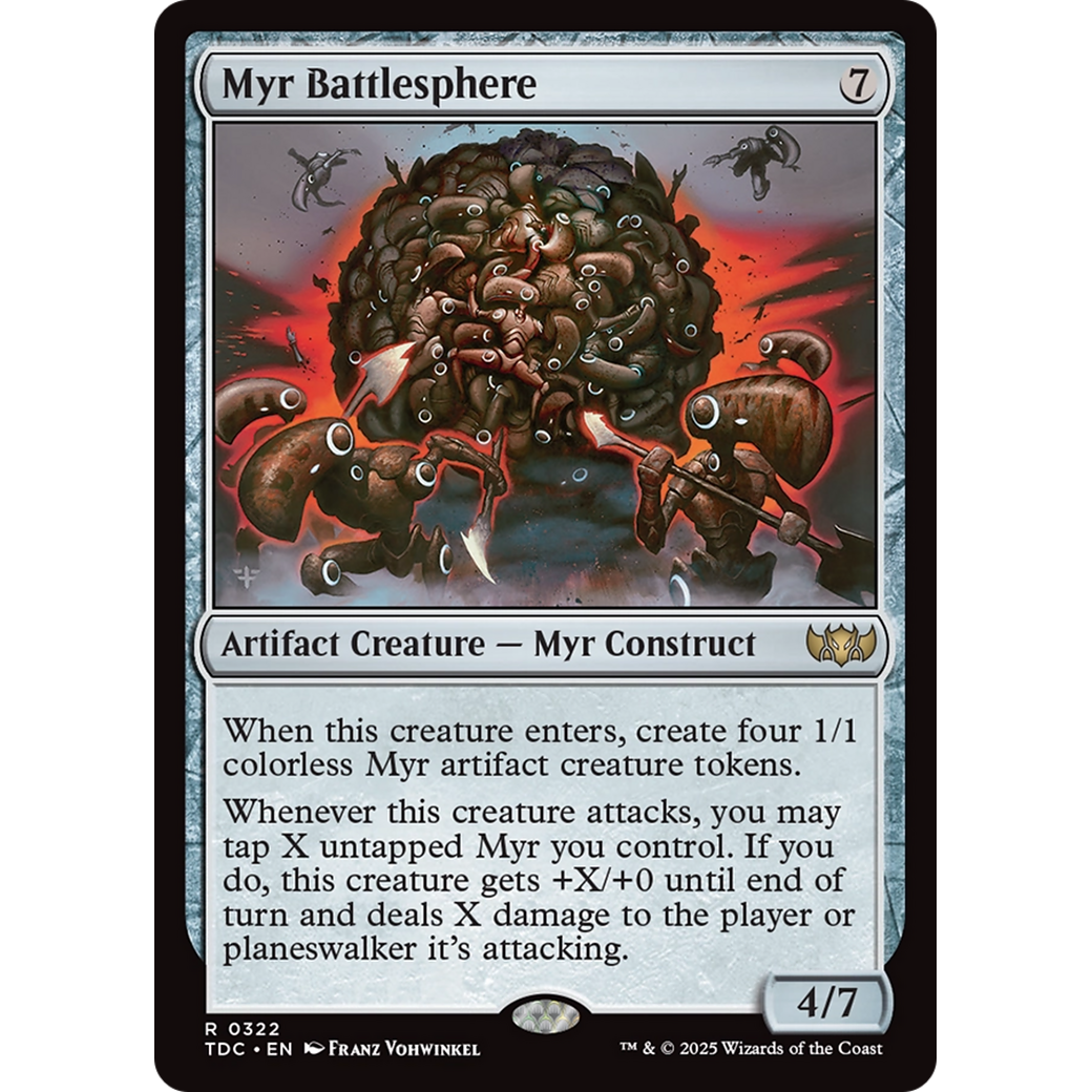 Myr Battlesphere (TDC-322) - Commander: Tarkir: Dragonstorm
