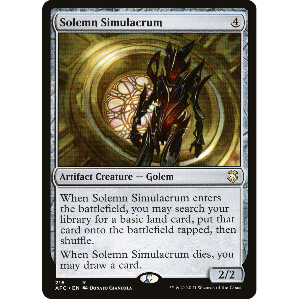 Solemn Simulacrum (AFC-216) - Forgotten Realms Commander