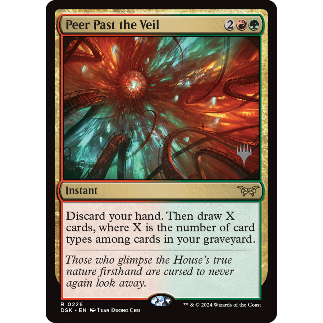Peer Past the Veil (PPDSK-226P) - Duskmourn: House of Horror Promos