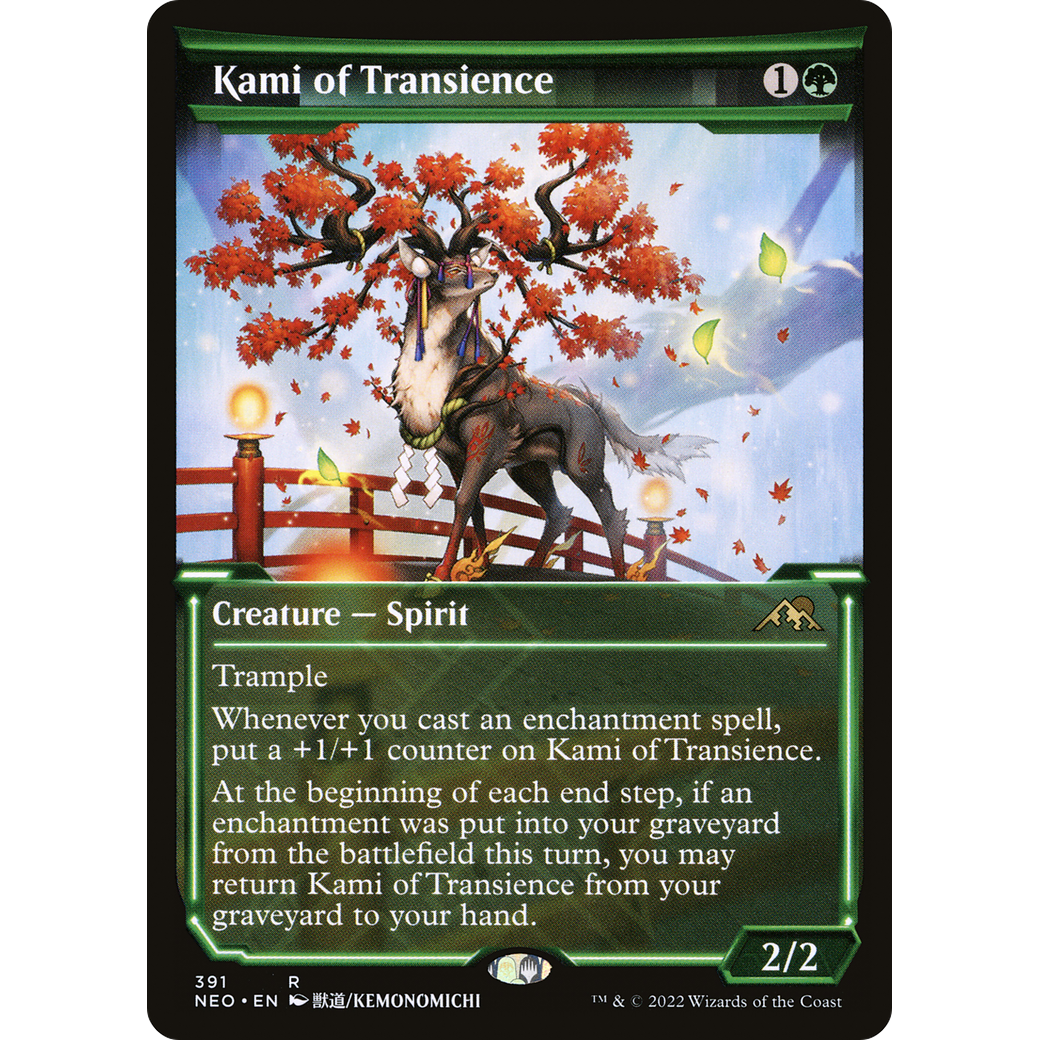 Kami of Transience (NEO-391) - Kamigawa: Neon Dynasty: (Showcase)