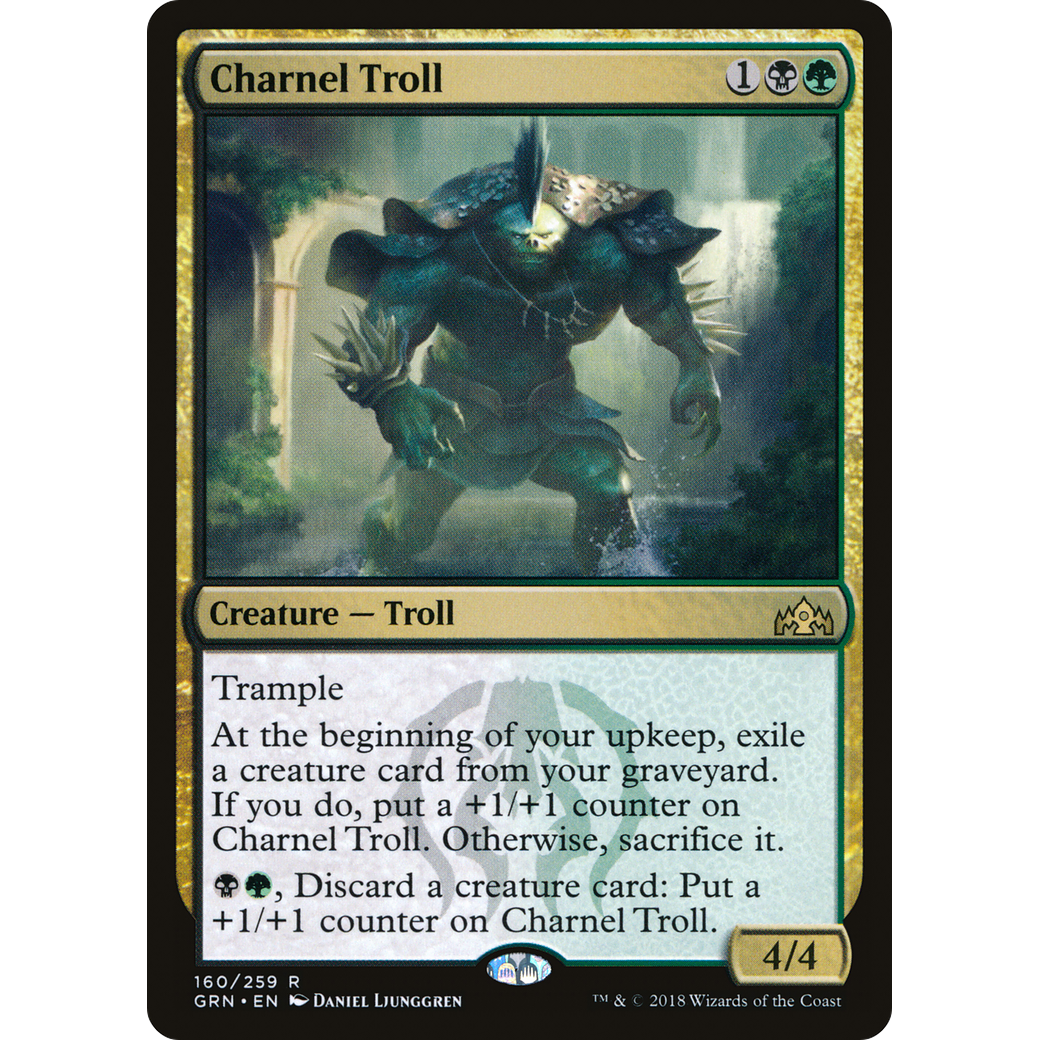 Charnel Troll (GRN-160) - Guilds of Ravnica Foil