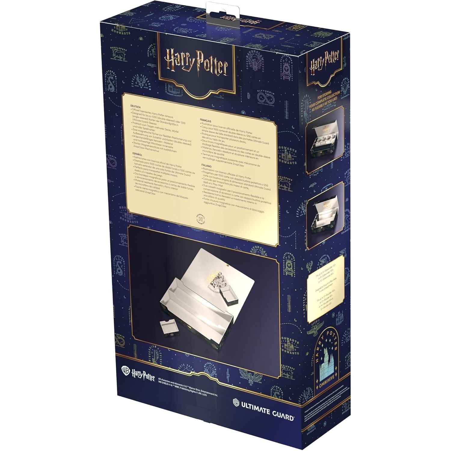 Ultimate Guard: Harry Potter Black Omnihive 1000+ Xenoskin Deck Box
