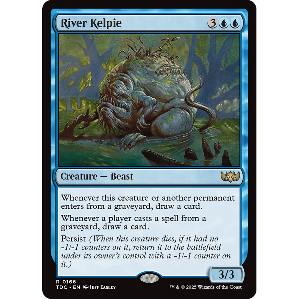 River Kelpie (TDC-166) - Commander: Tarkir: Dragonstorm