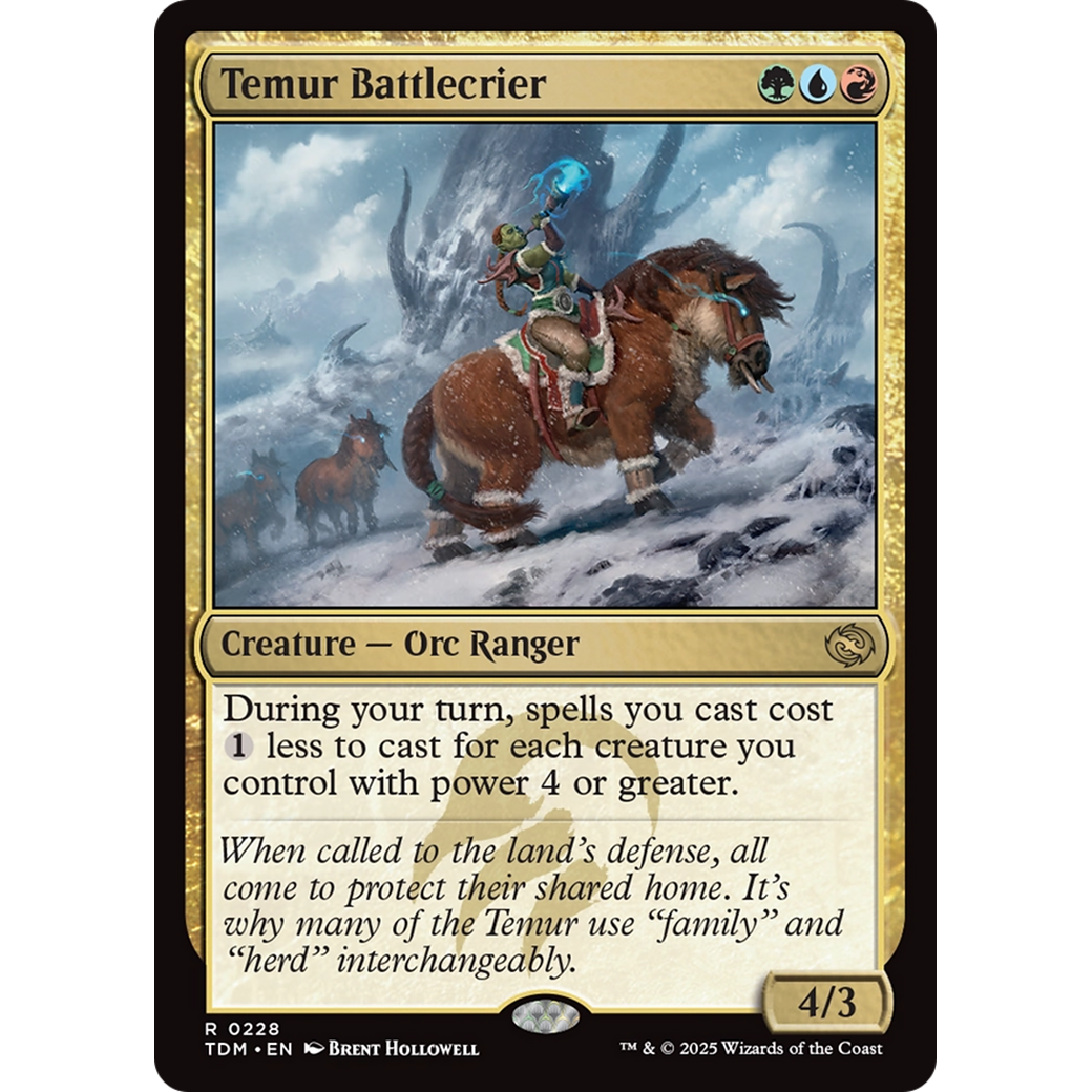 Temur Battlecrier (TDM-228) - Tarkir: Dragonstorm Foil
