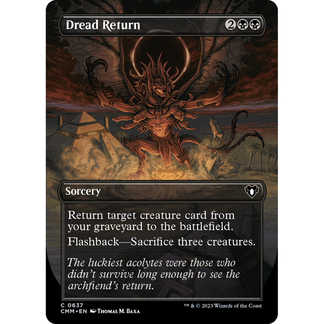 Dread Return (CMM-637) - Commander Masters (Borderless) Foil