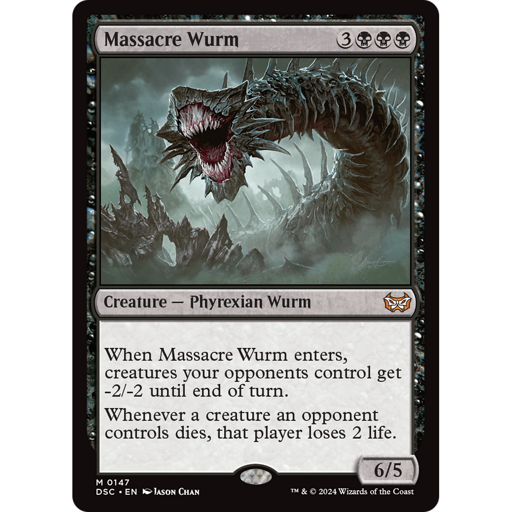 Massacre Wurm (DSC-147) - Duskmourn: House of Horror Commander