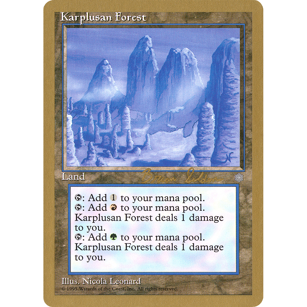 Karplusan Forest - 1998 Brian Selden (ICE) (WCD-) - World Championship Decks 1998