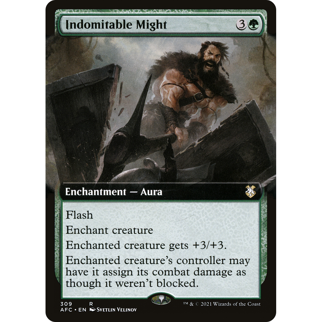 Indomitable Might (Extended Art) (AFC-309) - Forgotten Realms Commander: (Extended Art)