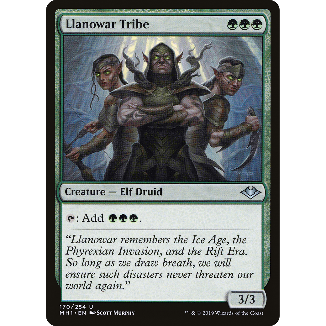 Llanowar Tribe (MH1-170) - Modern Horizons Foil