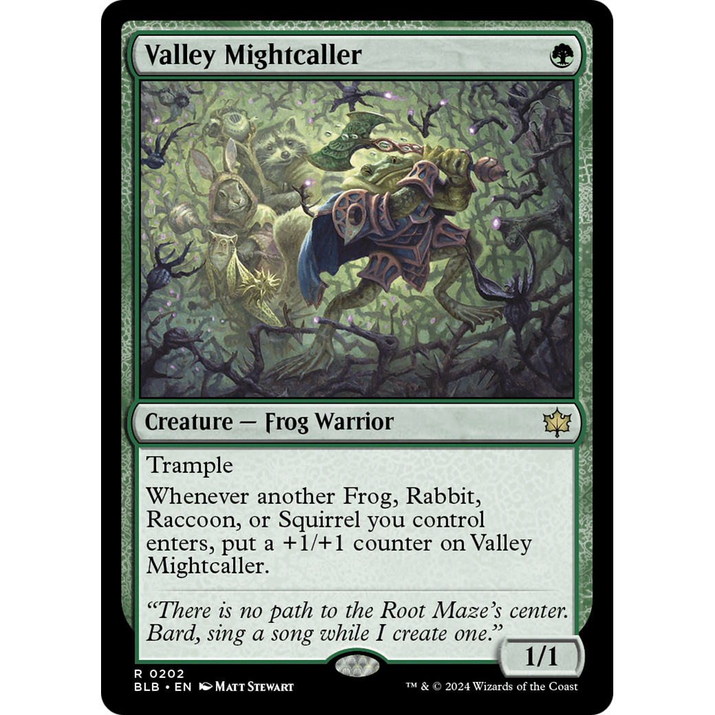 Valley Mightcaller (BLB-202) - Bloomburrow Foil