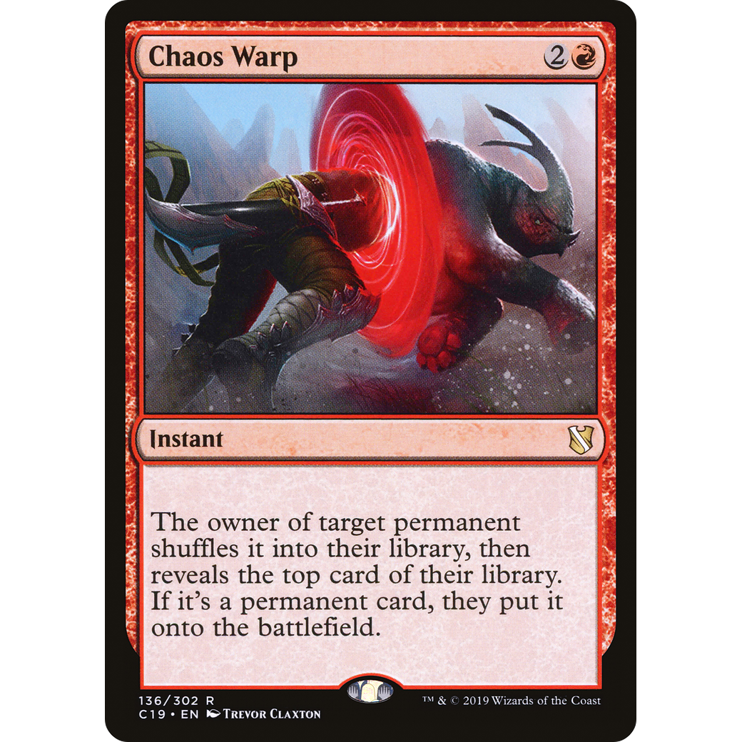 Chaos Warp (C19-136) - Commander 2019