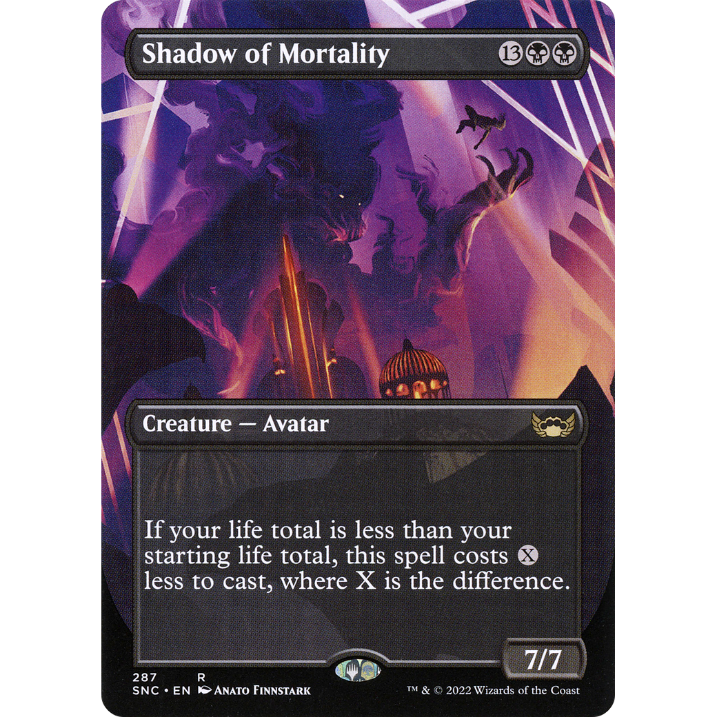 Shadow of Mortality (Borderless) (SNC-287) - Streets of New Capenna (Borderless)