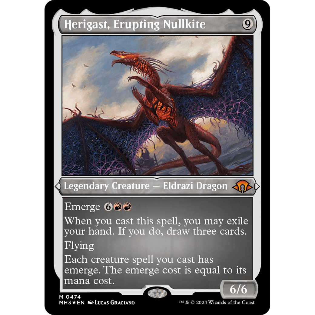 Herigast, Erupting Nullkite (MH3-474) - Modern Horizons 3 Etched Foil