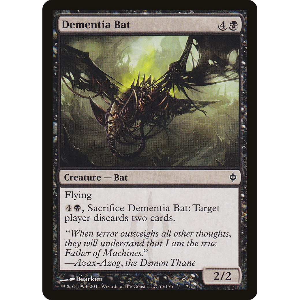 Dementia Bat (NPH-055) - New Phyrexia Foil