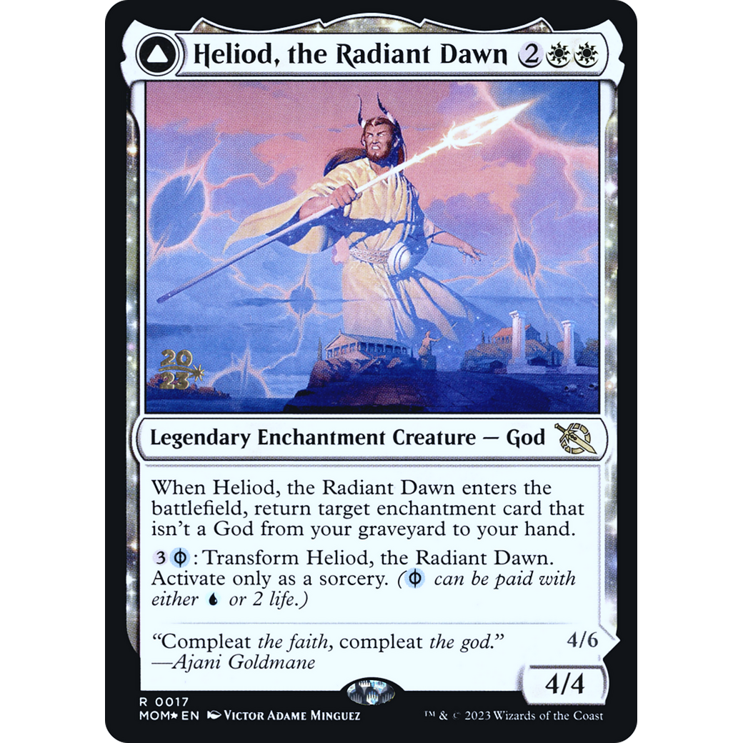 Heliod, the Radiant Dawn // Heliod, the Warped Eclipse (PRE-17S) - March of the Machine Promos: (enchantment) Foil