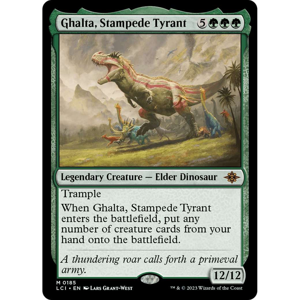 Ghalta, Stampede Tyrant (LCI-185) - The Lost Caverns of Ixalan Foil
