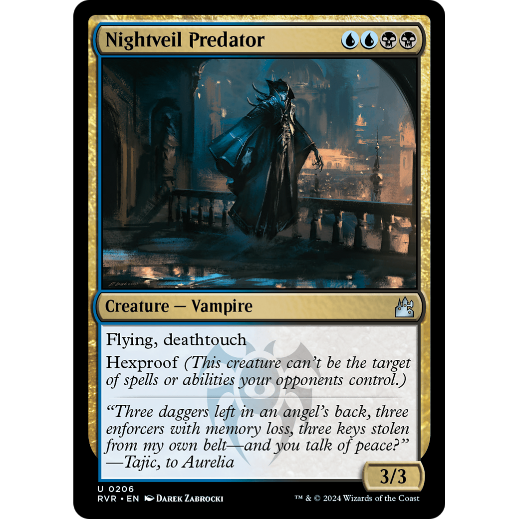Nightveil Predator (RVR-206) - Ravnica Remastered Foil
