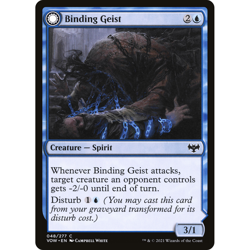 Binding Geist (VOW-048) - Innistrad: Crimson Vow: (Double Faced Transform) Foil