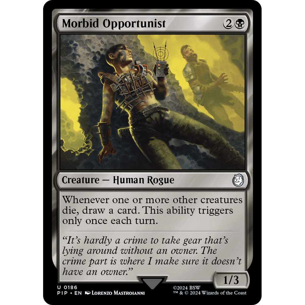 Morbid Opportunist (PIP-186) - Fallout Foil