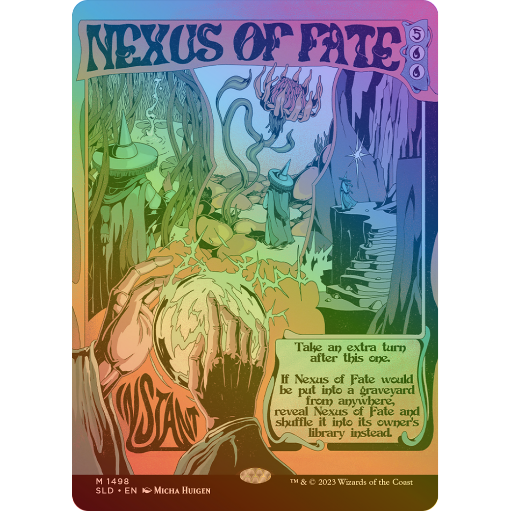 Nexus of Fate (Rainbow Foil) (SLD-1498) - Secret Lair Drop (Borderless) Foil