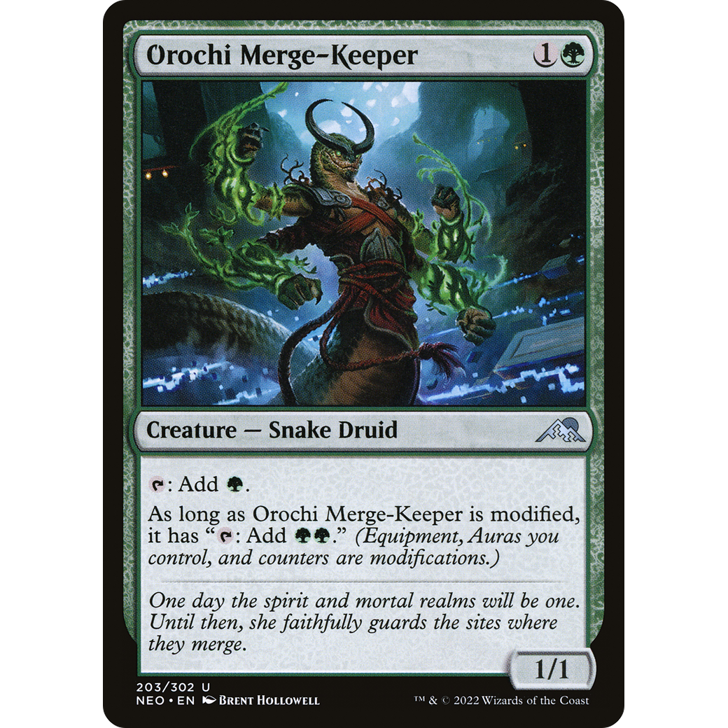 Orochi Merge-Keeper (NEO-203) - Kamigawa: Neon Dynasty