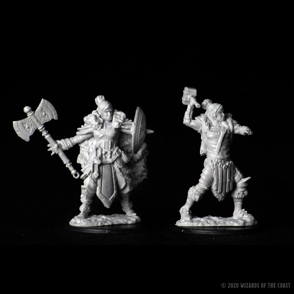 Female Half-Orc Barbarian Miniatures