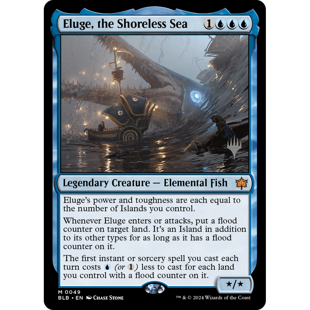 Eluge, the Shoreless Sea (PPBLB-49P) - Bloomburrow Promos Foil