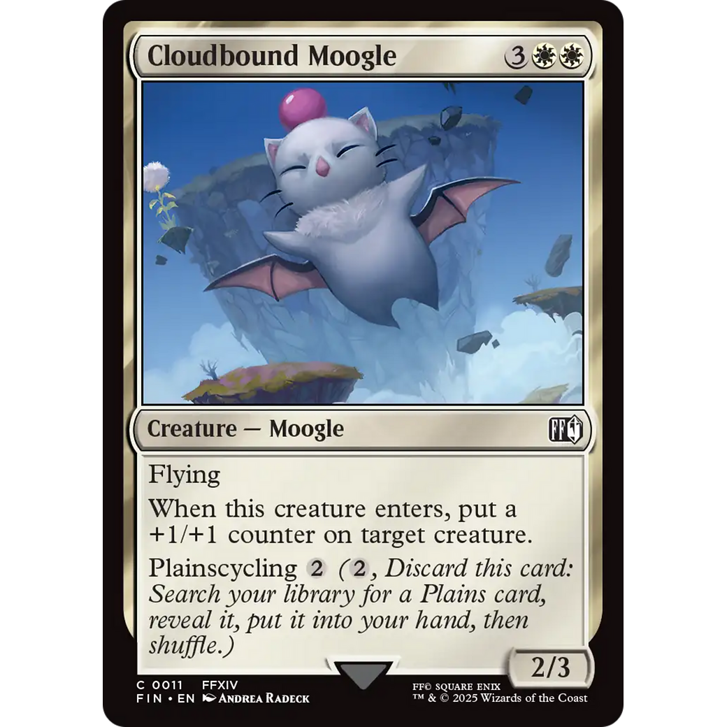 Cloudbound Moogle (FIN-011) - FINAL FANTASY Foil
