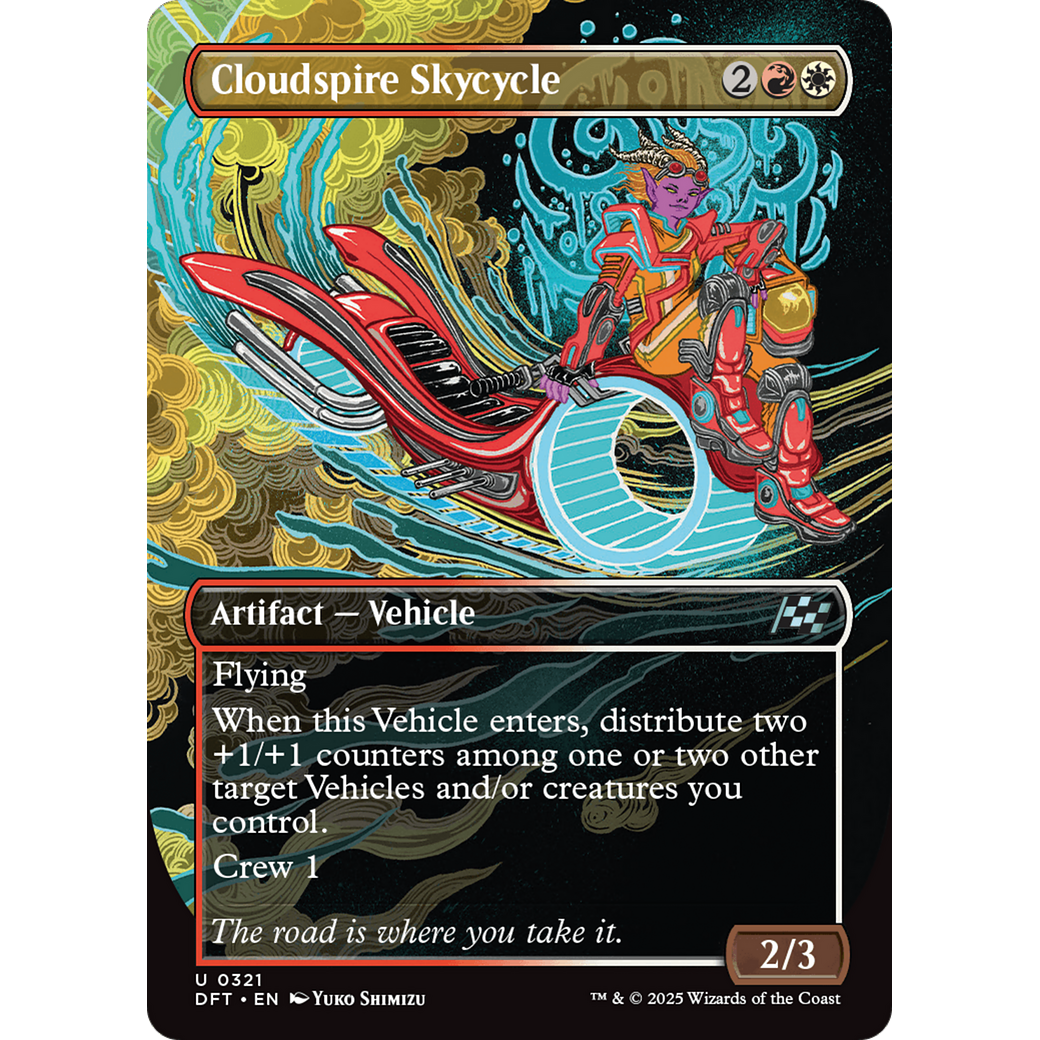 Cloudspire Skycycle (DFT-321) - Aetherdrift (Borderless) Foil