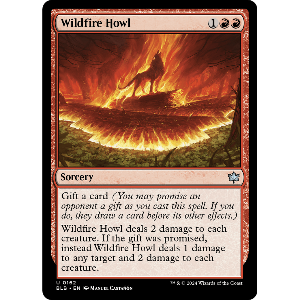 Wildfire Howl (BLB-162) - Bloomburrow Foil